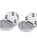 Built To Last Zinc Alloy Table Flap Hinges Set Of 2 For Furniture, Self Supporting Folding Hardware, 54x35x7 mm, 10 kg Load Capacity