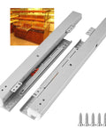 Undermount Drawer Slides Soft Close Full Extension Ball Bearing Rails Bottom Mount Concealed Dresser Slides 28 Inch Cabinets 100 Lb Load