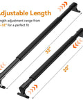 Aluminum RV Screen Door Handle, Adjustable 20 to 32 Inches, Built Tough Grab Bar and Crossbar for Camper Entry, Universal Fit for RV Motorhome Travel Trailer, Black, shown extended
