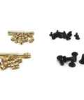 Heavy Duty Pro Grade Threaded Insert And Bolt Kit For Industrial 3D Printing Projects 200 Pcs Includes 100 Pcs Brass M3 M4 Heat Set Inserts And 100 Pcs Stainless Steel Black Bolts For Secure Fastening