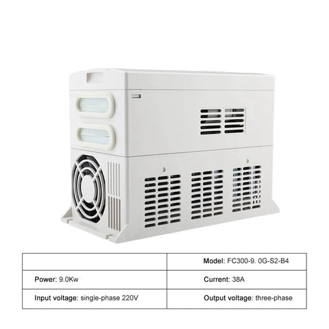 9KW ISO30 CNC Spindle Kit With Automatic Tool Changer Air Cooled Spindle Motor VFD Inverter 220V And 380V shown