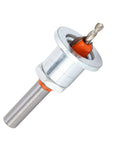 Tough As Nails Countersink Drill Bit Set With Adjustable Depth And Built In Stop features a carbide tip and alloy steel shank.