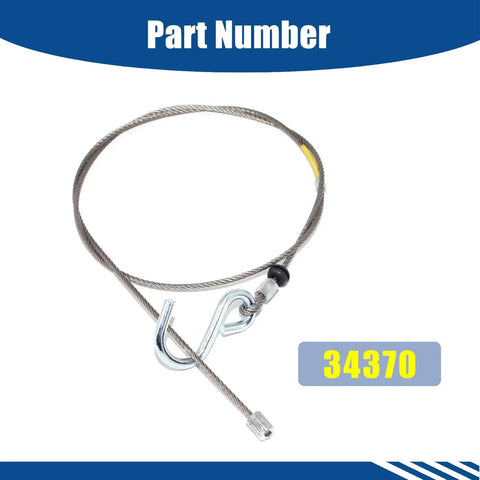 Safety Cable Assembly Replacement For UFP A-60 Disc And Drum Brake Actuators 34370 Compatible shown in circular form