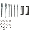 Door Hinge Repair Kit For Chevy S10 S15 Sonoma Jimmy Bravada Trucks Beefy Metal Hinge Pin Tool With Spring Replacement Pin And Bushing Repair Kit For Front And Rear Doors Keeps Your Ride Opening Smooth And Quiet. Metal hinge pins, springs, bushings and clips on white