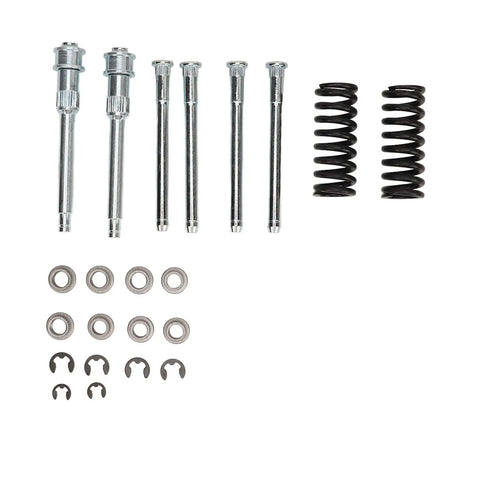 Door Hinge Repair Kit For Chevy S10 S15 Sonoma Jimmy Bravada Trucks Beefy Metal Hinge Pin Tool With Spring Replacement Pin And Bushing Repair Kit For Front And Rear Doors Keeps Your Ride Opening Smooth And Quiet. Metal hinge pins, springs, bushings and clips on white