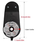 Two Pack 12V RS390 16000RPM Gearbox With DC Motor For Kids Ride On Cars And Toy Motorcycles Replacement Parts dimensions shown