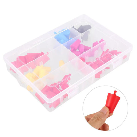 Top 60 Silicone Plugs Kit For High Heat Resistant Conical Hole Covers Perfect Spray Paint Masking Tools With Easy Use Design To Keep Coating Protected And Surfaces Spotless Like Boss, assorted plugs in storage case
