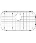 Sturdy Stainless Steel Sink Grid Protector 26 By 14 Inches For Kitchen Single Bowl With Rear Drain Hole And Three And A Half Inch Corner Radius