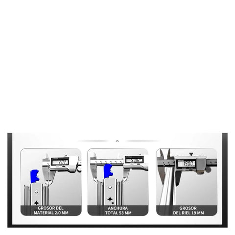 Heavy Duty Industrial Drawer Slides Featuring Full Extension Smooth Glide And Dual Locking Rails For Rv Furniture And Workshop Cabinets Made From Galvanized Steel, caliper measurements.