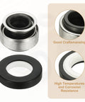 Gearhead Grade Heavy Duty Mechanical Shaft Seal Kit For Gas Water Pumps 13mm Inner Diameter 0.51 Inch Seal Replacement with metal and rubber parts