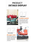 Pro Grade Heavy Hitter Generator Set Standby Power System showcasing alloy engine body and copper motor details.