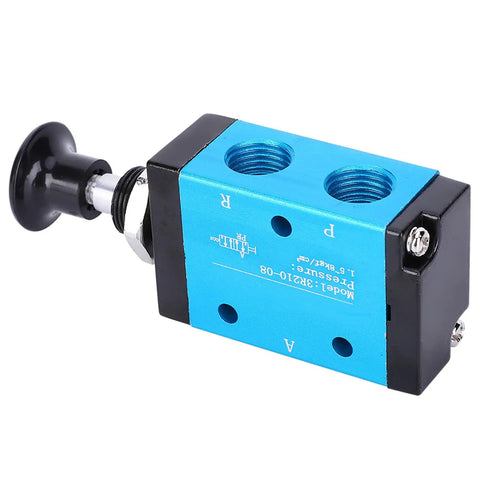 One Quarter Inch Two Position Three Way Hand Valve For Pneumatic Tools And Systems Pro Grade Manual Directional Control Valve