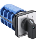 Built Tough Rotary Changeover Switch 63A 3-Position 1-0-2 Circuit With Center Off 12-Terminal Cam Selector shown in close-up