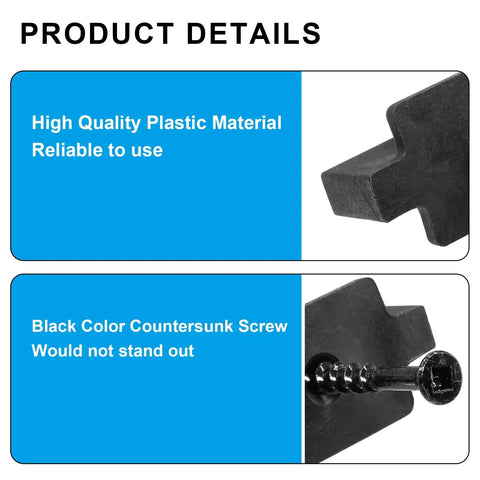 Close-up of Kickass Hidden Deck Fastener Clips showcasing high quality plastic and rust proof screw for clean finish.