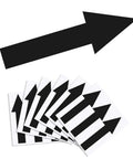 15 Pack Arrow Stickers Black 8x2 Inch Self-Adhesive PVC Decals Waterproof and Tear-Resistant for Directional Signs Great for Indoor Outdoor Use No-Fuss Heavy-Duty Adhesion Residue-Free Removal black arrow stickers pack