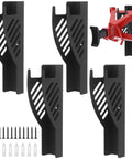 Heavy Duty Metal Wall Mount Jack Stand Storage Rack 2 Pack For Four Jack Stands Slanted Vertical Design Stable Garage Workshop Organizer
