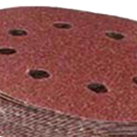 Ycauty 5 Inch Sanding Discs Pack Features 75 High Efficiency Aluminum Oxide Sheets with 5 hole design for efficient dust extraction.