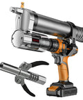 Grease Gun Adapter For Cordless Drills And Impact Drivers Turns Pneumatic Tools Into Electric Grease Guns With Universal Coupler Head
