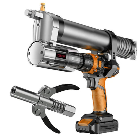 Grease Gun Adapter For Cordless Drills And Impact Drivers Turns Pneumatic Tools Into Electric Grease Guns With Universal Coupler Head