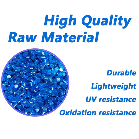 Blue raw material for 1/2 Inch OD PU Air Tubing Hose 32.8 Ft 10M, highlighting durability and UV resistance qualities.