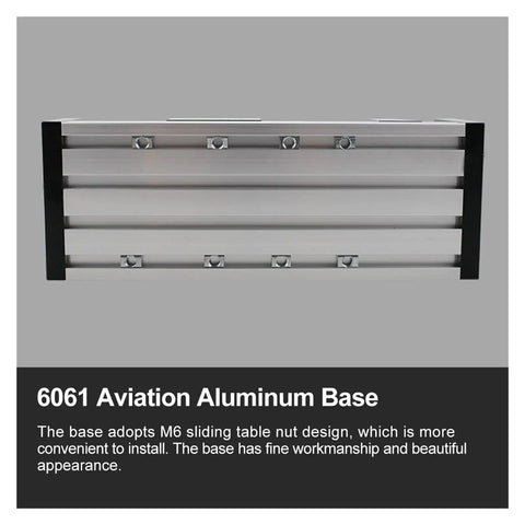 Precision Aluminum Linear Slide Stage With 57 Stepper Motor And 400Mm Travel For Cnc Diy Z Axis base with M6 sliding table nut design.