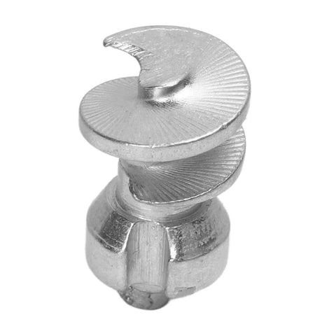 Close-up of a single tungsten steel tire stud for off-road vehicles, enhancing traction on snow and ice, easy to install on cars and motorcycles.