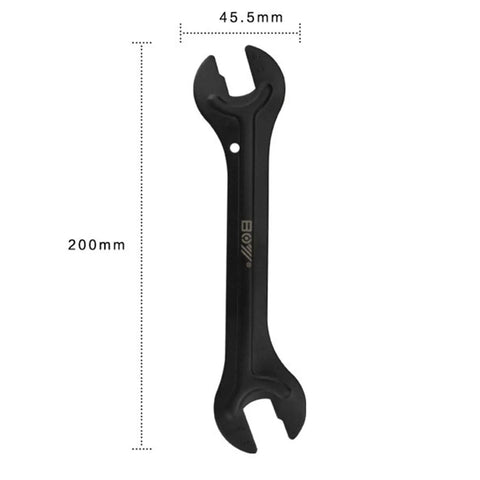 4 In 1 Cone Wrench Set For Bikes 13 Millimeter 15 Millimeter 14 Millimeter 16 Millimeter Solid Steel with black finish, 200mm length