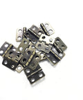 50 Mini Iron Hinges With 200 Screws In Antique Bronze Finish for Wooden Boxes Jewelry Chests and Cabinets DIY Hardware Kit