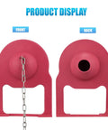 Toilet Flapper Replacement Kit For Your Tank With Chain Hinges And 2 Buoys 2 Pack Keeps Your Water Bill Low front and back view