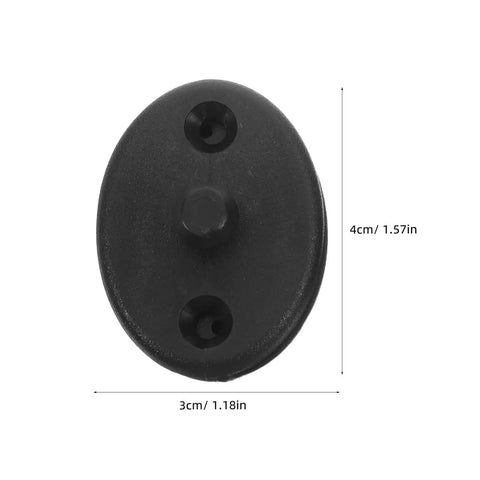 Front view of Wetsuit Buckle Connector Neoprene Fastener Set Pro Grade Quick Release Slide Clip, black, 4cm x 3cm.