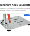 Aluminum alloy countertop of bench drill multifunctional mini milling machine with upgraded features for durable use.