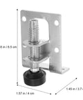 8 Pack Adjustable Furniture Legs Leveling Feet for Heavy Duty Steel Base Great for Tables Chairs Cabinets and Desks Easy Height Adjustment on Uneven Floors Wide Bearing Base Protects Floors and Prevents Scratches Tough as Nails Durable, adjustable steel leveling foot 2.55 in