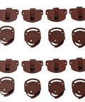 Nylon Sliding Door Rollers For Wardrobe Closet Doors With Slick Glide And Quiet Operation Durable Hardware Replacement Adjustable Wardrobe Door Wheels In Brown Perfect For 4 Or 8 Pairs Easy Install And Long Lasting Performance displayed in a grid pattern
