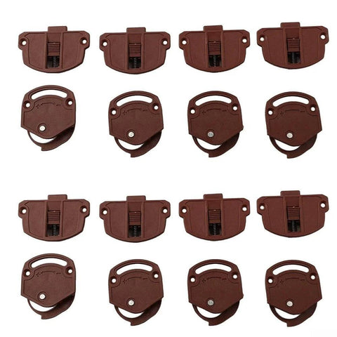 Nylon Sliding Door Rollers For Wardrobe Closet Doors With Slick Glide And Quiet Operation Durable Hardware Replacement Adjustable Wardrobe Door Wheels In Brown Perfect For 4 Or 8 Pairs Easy Install And Long Lasting Performance displayed in a grid pattern