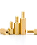 Brass M3 Hex Standoff Spacer Kit For Electronics DIY 30 Piece Dual Threaded Nut Bolt Set For PC Builds Circuit Boards And Enclosures Easy Mount Tight Fit High Quality Hardware, brass hex spacers