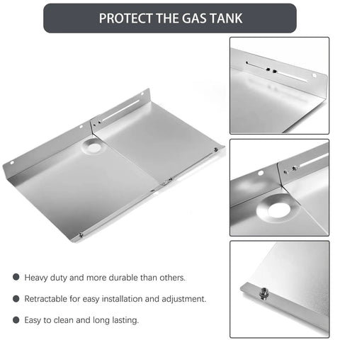 Heavy Duty Stainless Steel Heat Shield Tank Grill Replacement Parts For Tank Firebox Grill Fits Gas2Coal Advantage Series