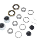 Beefed Up Boat Trailer Axle Hub Wheel Bearing Kit With Grease Seals And 1.98 Inch Dust Caps For 1 1/16 Inch Axles 2000 To 2200 Lbs Includes Bearings L44649 Races L44610 Rubber components
