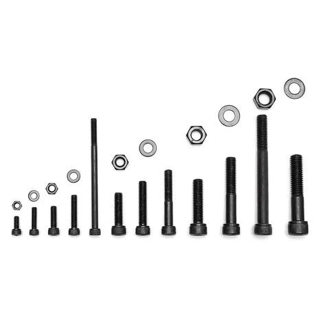 434 Piece Metric Bolt Kit With M5 M6 M8 M10 M12 Screws Nuts Washers And Hex Socket Head Cap Screws Grade 12.9 Steel