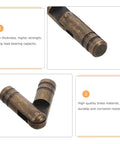 10 Pcs Brass Invisible Hinges For Jewelry Boxes And Trinket Boxes 5mm Cylinder Barrel Concealed Hinges close-up view