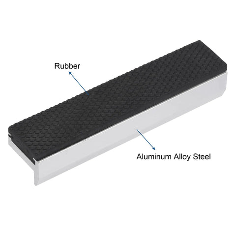 Boss Grade 5 Inch Magnetic Vise Jaws With Heavy Duty Steel Body And Plush Rubber Pads Offering Rock Solid Non Slip Grip For Woodworking Diy Plumbing Shop