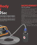 Pro Grade Paintless Dent Repair Kit With Heavy Cut Resistant Gloves Fast Auto Body Straightener. WOYO PDR007 electric tool for auto body repair.