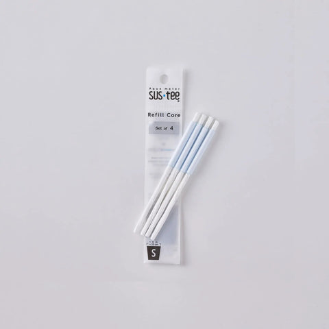 4-pack moisture sensor refill sticks for small aqua meter with blue indicator, displayed on white background