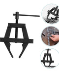 Heavy Duty Motorcycle Chain Tensioner Tool For Quick Adjustments And Snug Fits Perfect For Garage Builds Bike Fixes And Industrial Gear Maintenance, black iron alloy design.