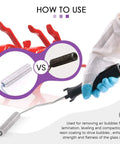 How to use the 4 Piece Fiberglass Roller Tool Set With Detail Brushes And Pro Grade Glove Kit for bubble-free resin finish.