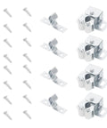 35Pcs Door Ball Catch Cabinet Hardware Kit with Cold Rolled Steel Double Roller Latches and screws for quiet operation