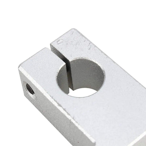 Rock Solid Linear Rail Shaft Support Brackets Kit 2 Pack Vertical Optical Axis Holders For Electronics Guide Rods Drive Shafts And Pillars Low Friction High Strength Stable Mounts, aluminum SK12 bracket close-up