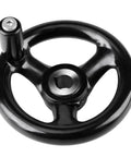 Heavy Duty 12mm 100mm Bakelite Hand Wheel 3 Spoke With Screw Hole For Removable Handle Replacement Part For Lathe Milling Machines