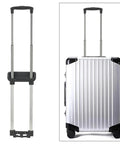Adjustable Aluminum Telescopic Luggage Handle Replacement For Suitcases Built To Last Grab And Go Travel Accessory With Easy Grip 93.5 Cm By 16 Cm Black Finish, on silver suitcase