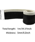 Tough CNC Vacuum Brush Nylon Dust Cover And Strip Brush For Engraving Machines Routers Spindle Motors And Milling Tables 1m Long By 100mm Wide Easy Adhesive Install For Superior Dust Control