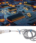 Infrared Proximity Sensor 1 To 10 Cm Detection NPN Normally Open 4-Wire 12 To 24 V DC Diffuse Reflection Photoelectric Switch With IP66 Metal Housing For Industrial Automation on circuit board background